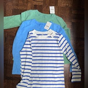 Lot of 3 Crewcuts Girls' long-sleeve girlfriend tee XSM (4-5)